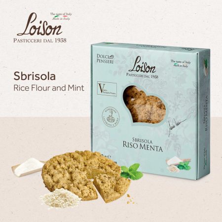 Loison Sbrisola Cake Rice Flour and Mint | 200g