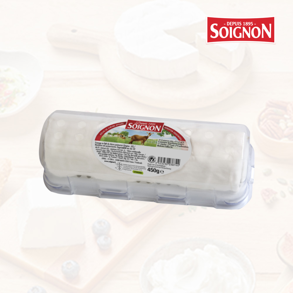 Soignon Ripened Goat Cheese Log | 450g