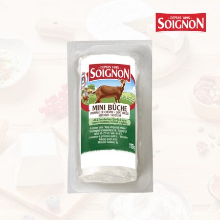 Soignon Unripened Goat Log Garlic & Herbs | 110g