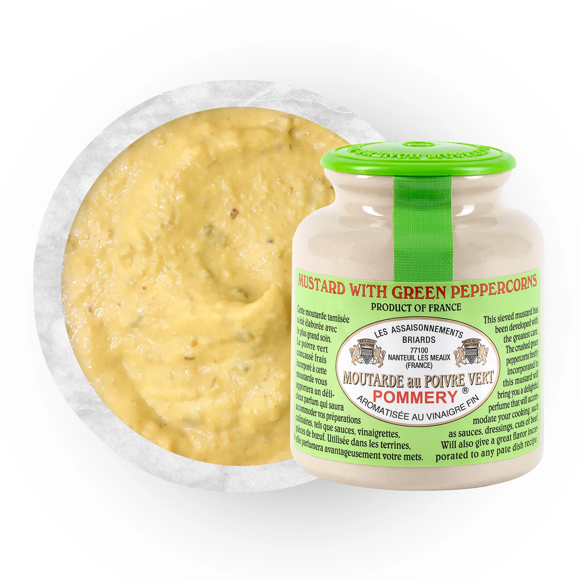 Moutarde de Meaux® Green Peppercorn Mustard Pommery® | 250g - Image 3